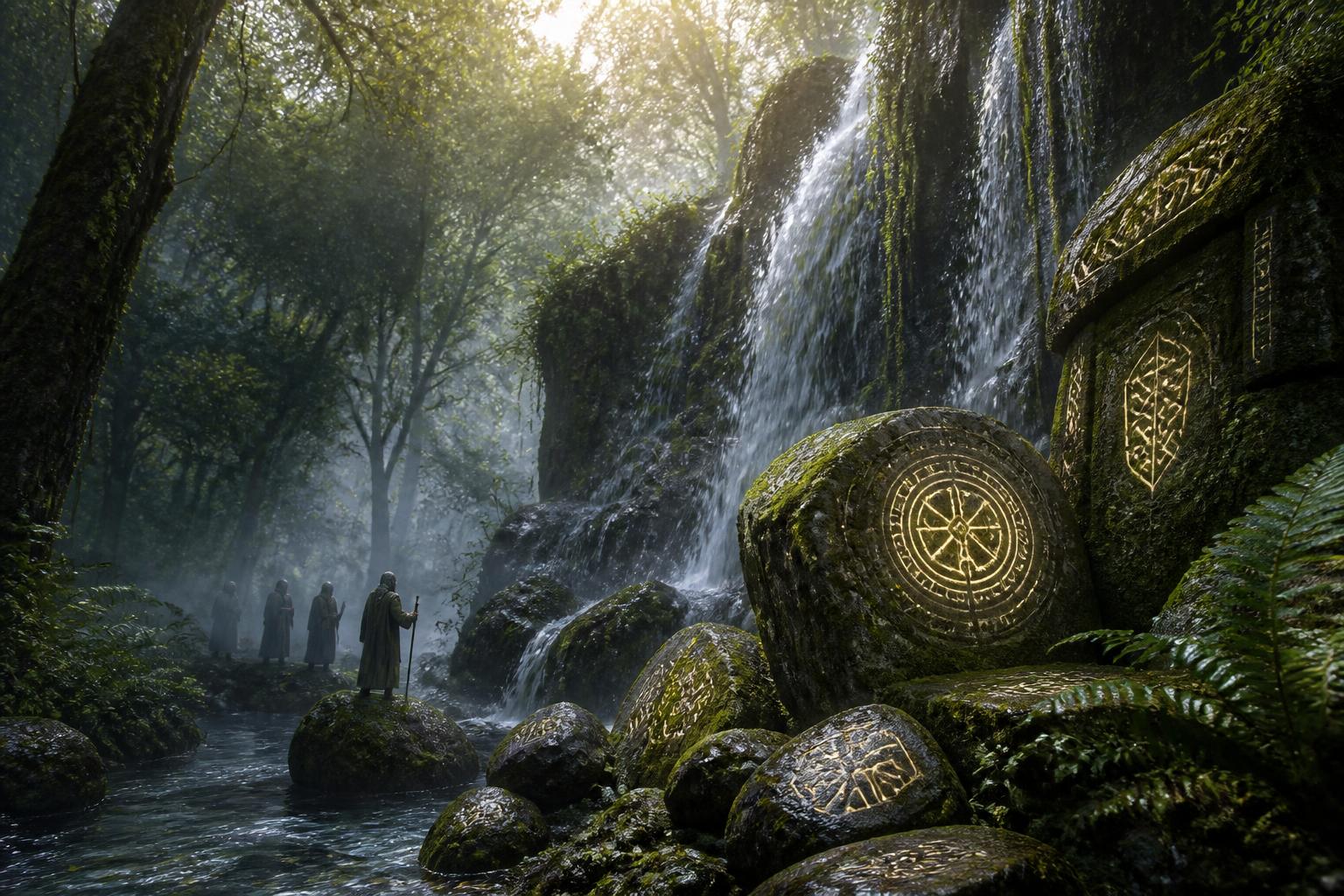découvrez les secrets fascinants des cascades de runes révélés par les anciens maîtres, une plongée mystérieuse dans un savoir ancestral et énigmatique.