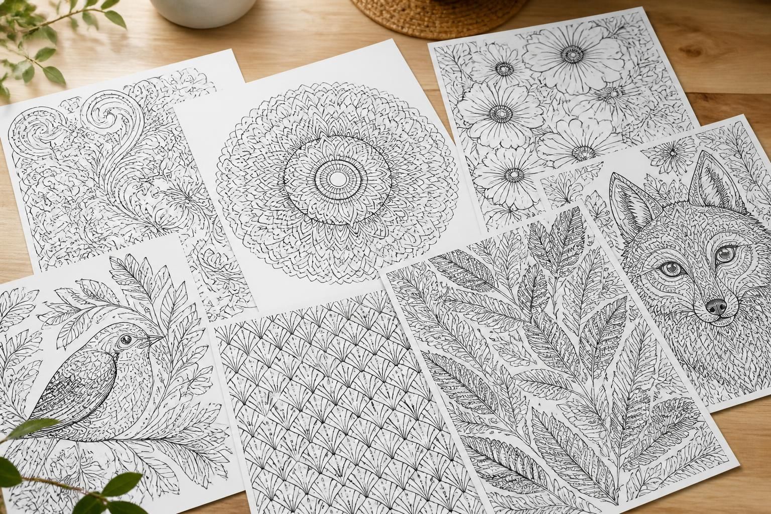 découvrez les motifs de coloriage adulte les plus populaires à imprimer pour stimuler votre créativité et vous détendre. inspirez-vous avec notre sélection variée et facile à télécharger.